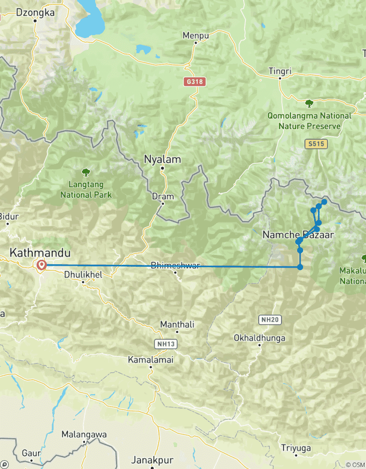 Circuito Excursión al campamento base del Everest - 14 días
