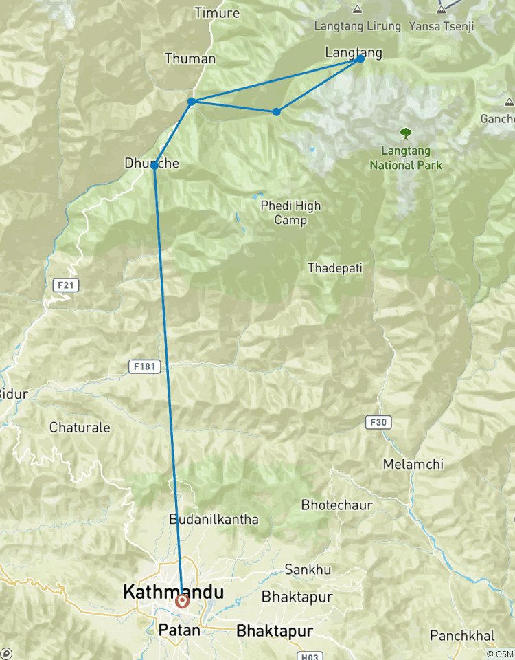 Circuito Excursionismo por el Valle de Langtang - 10 días