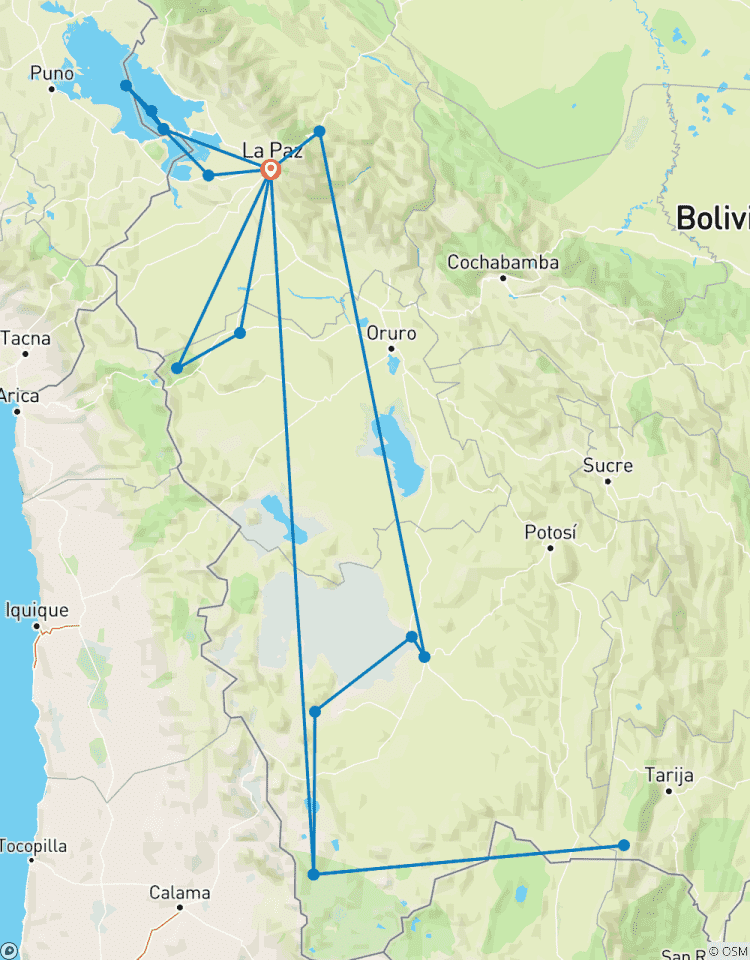 12 Dagen Van de pracht van de Andes naar de zoutvlaktes van Uyuni: Een reis door Bolivia-rondreis