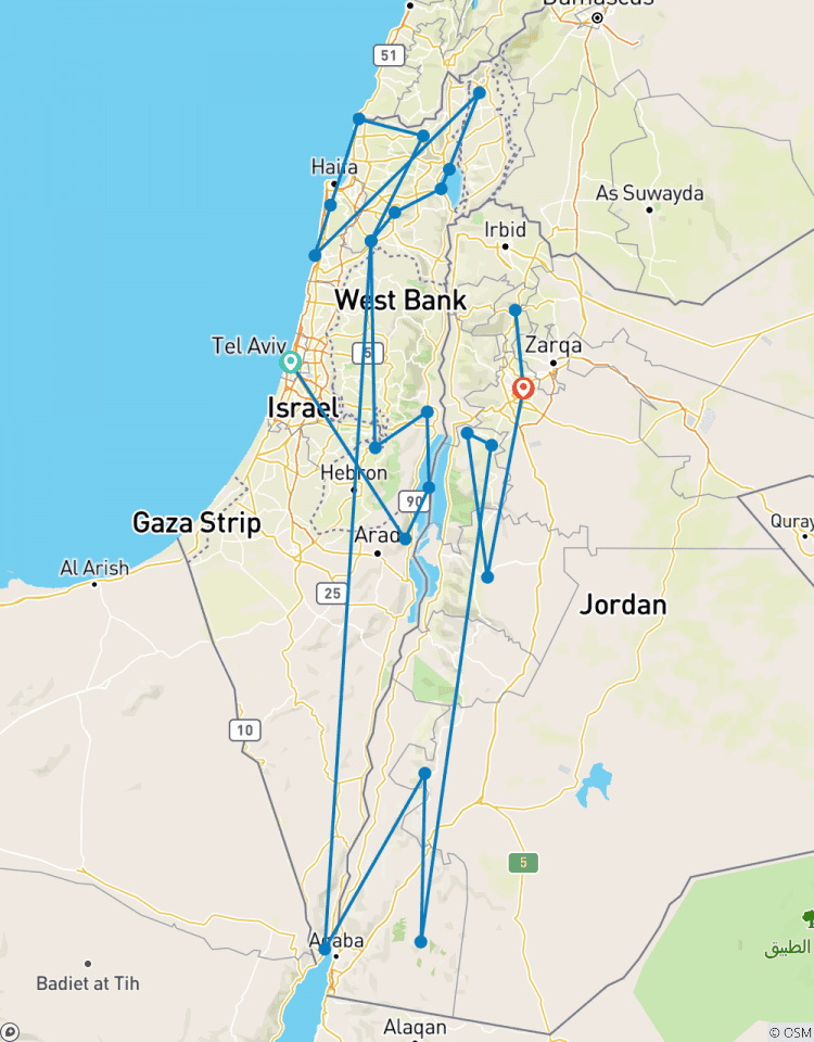 Israel & Jordan in 15 days Tour