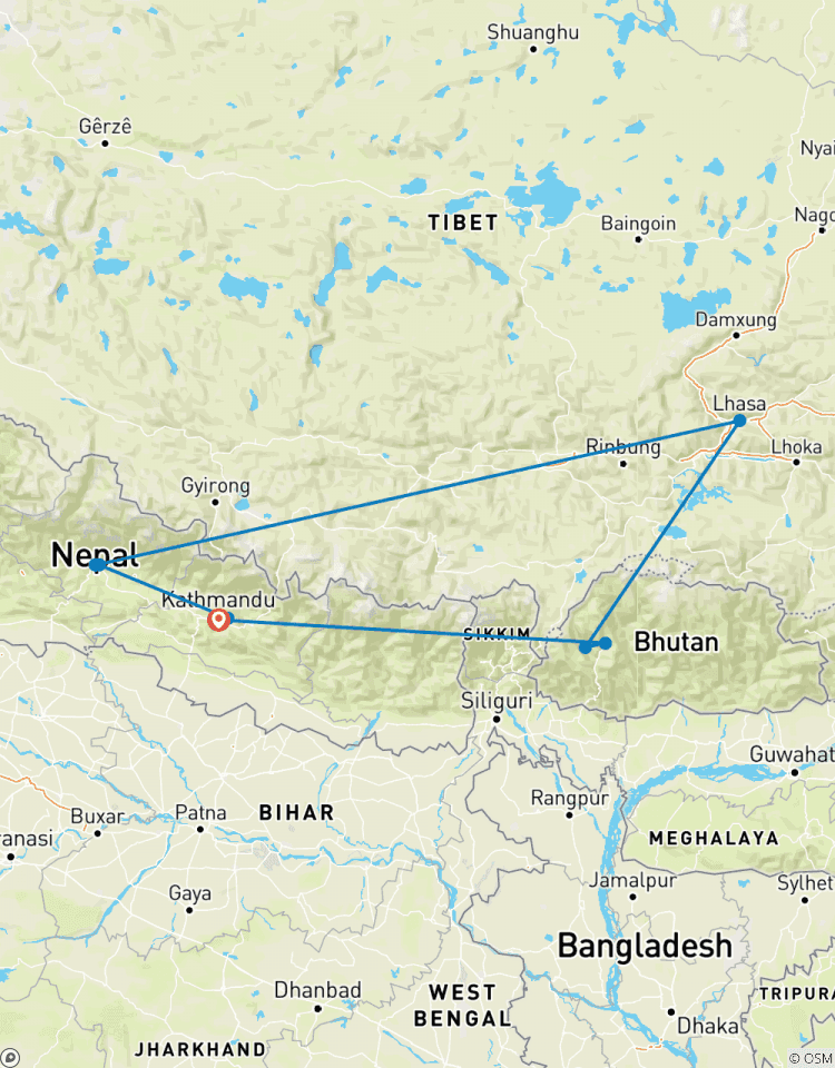 Circuito Reino del Himalaya circuito cultural Nepal - Tíbet y Bután