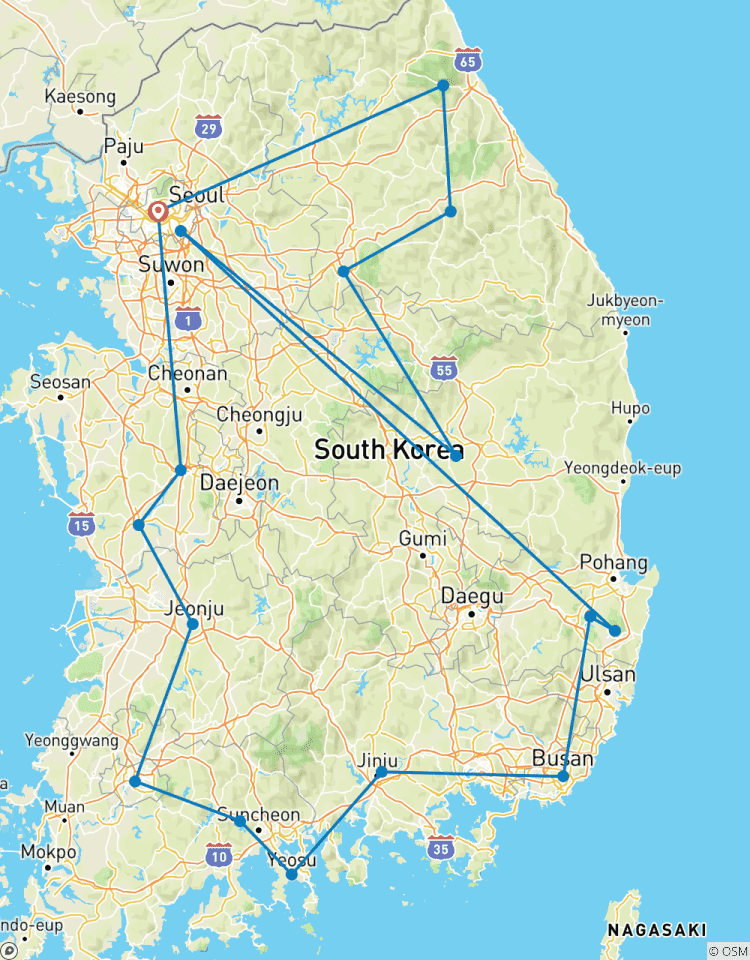 South Korea Circle Adventure 5D/4N Tour