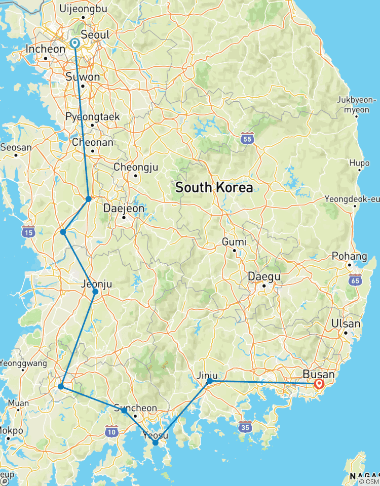 Circuito Corea del Sur aventura occidental 3D/2N