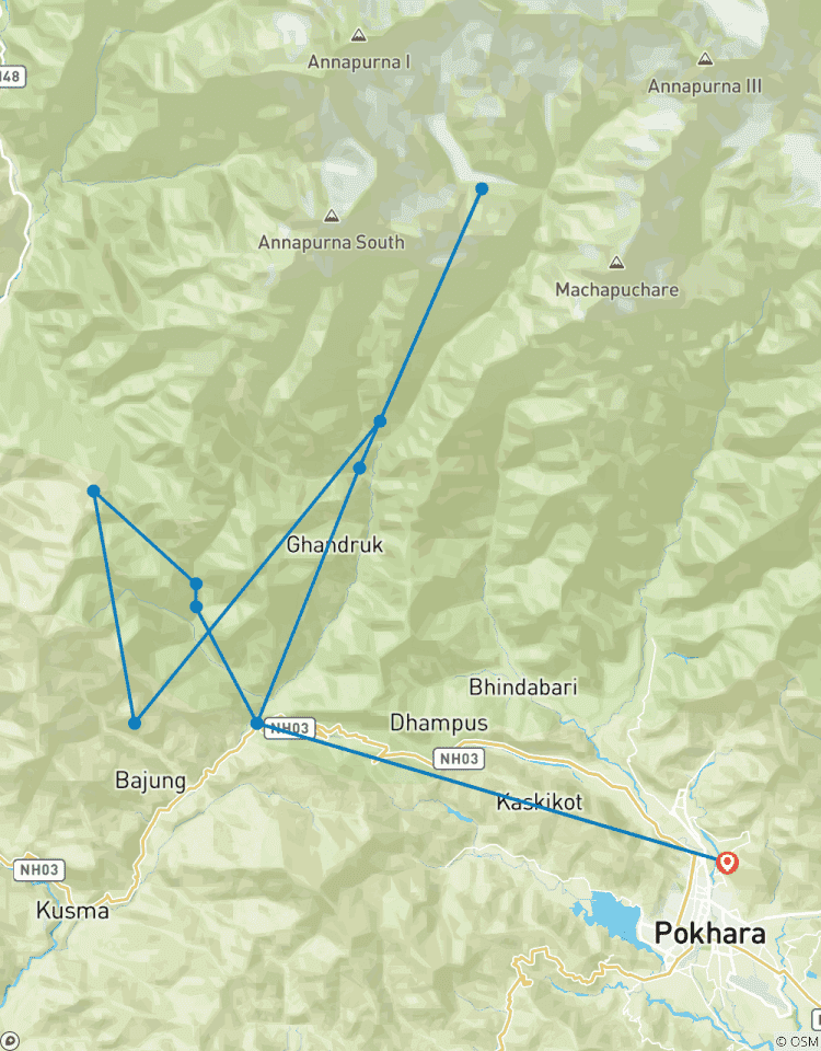 Circuito Excursión al campamento base del Annapurna