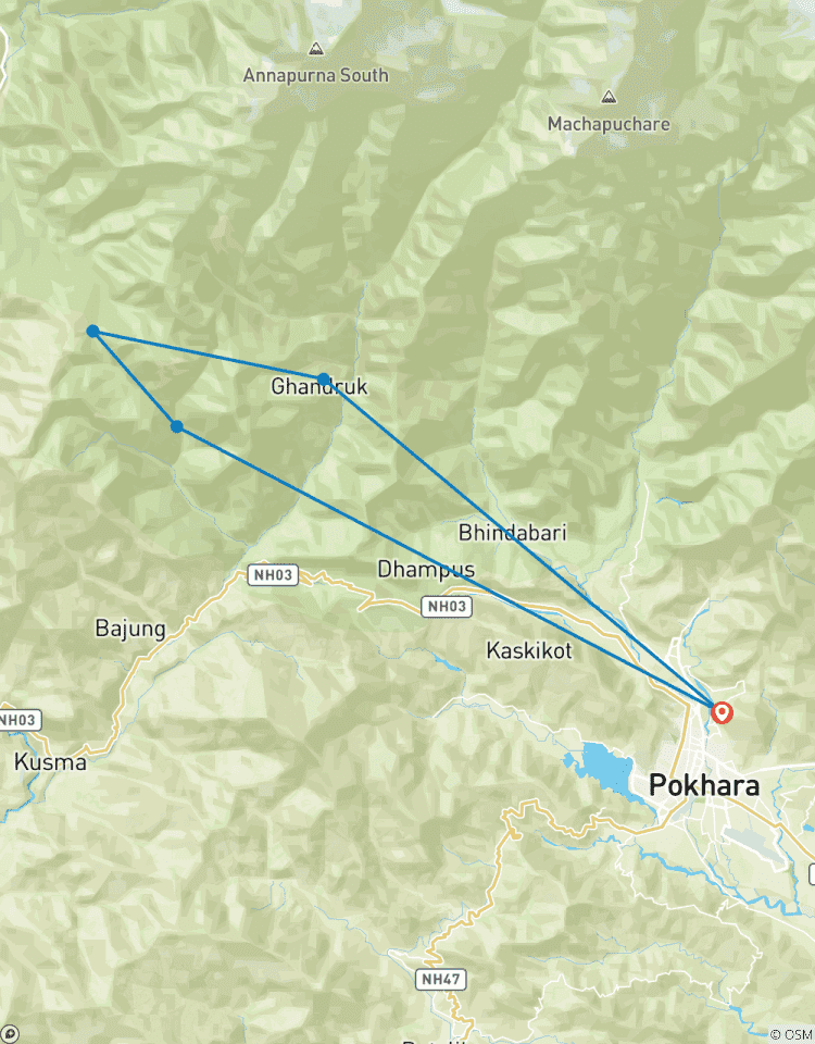 Circuito Senderismo Poonhill de Ghorepani