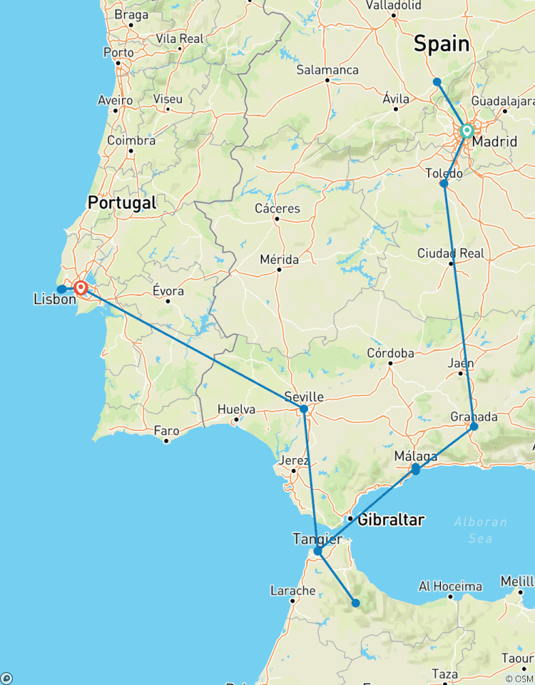 Circuito Torbellino España, Marruecos y Portugal