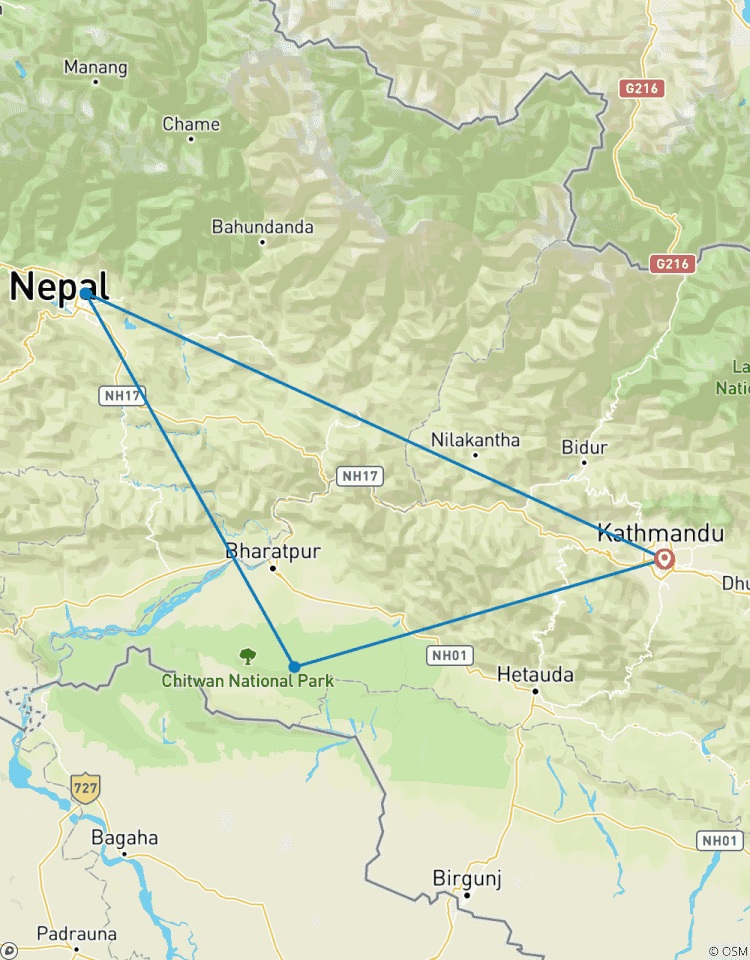 Nepal Höhepunkte (Kathmandu, Pokhara und Chitwan) - 8 Tage Rundreise