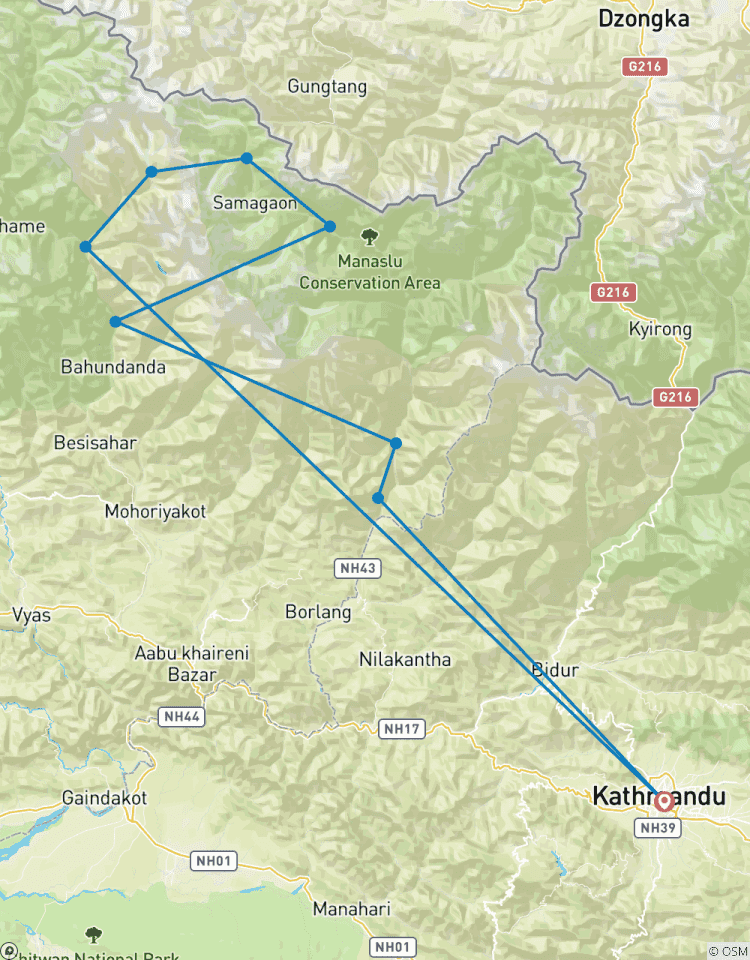 Manaslu Circuit Trek Tour