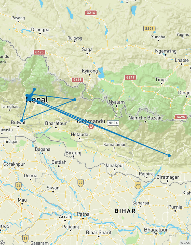 Trek du camp de base de l\'Annapurna - 14 jours d\'aventure au Népal circuit