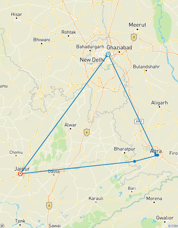 3-Days Private Luxury Golden Triangle Tour to Agra and Jaipur From New Delhi Tour