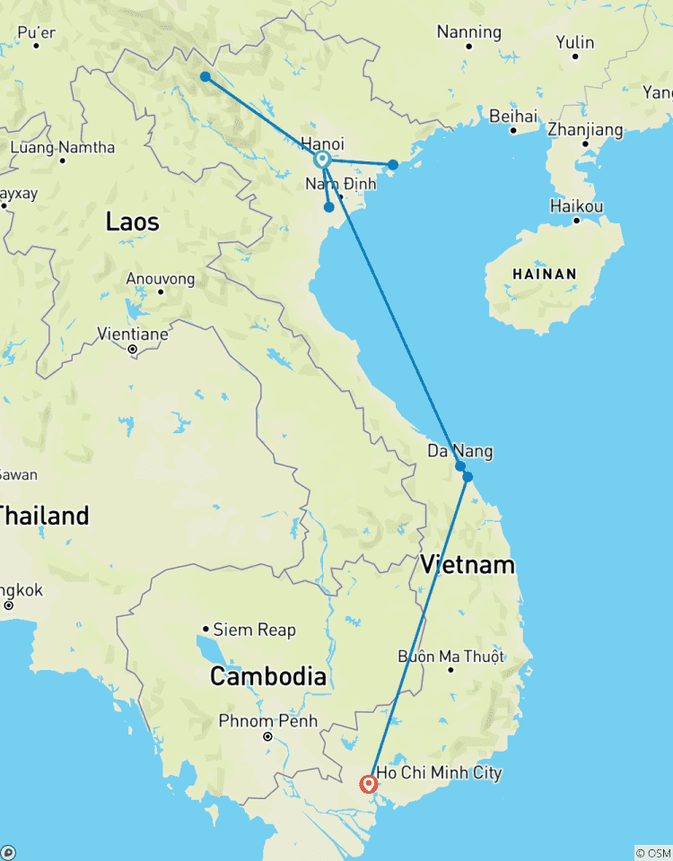 Circuito Lo más destacado de Vietnam en doce días, de norte a sur