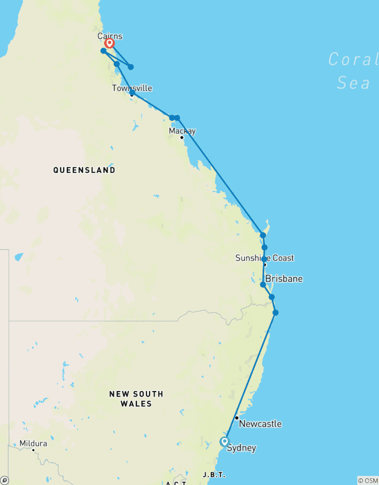 Circuito Explorador de la costa este por 5 semanas- DEFINITIVO