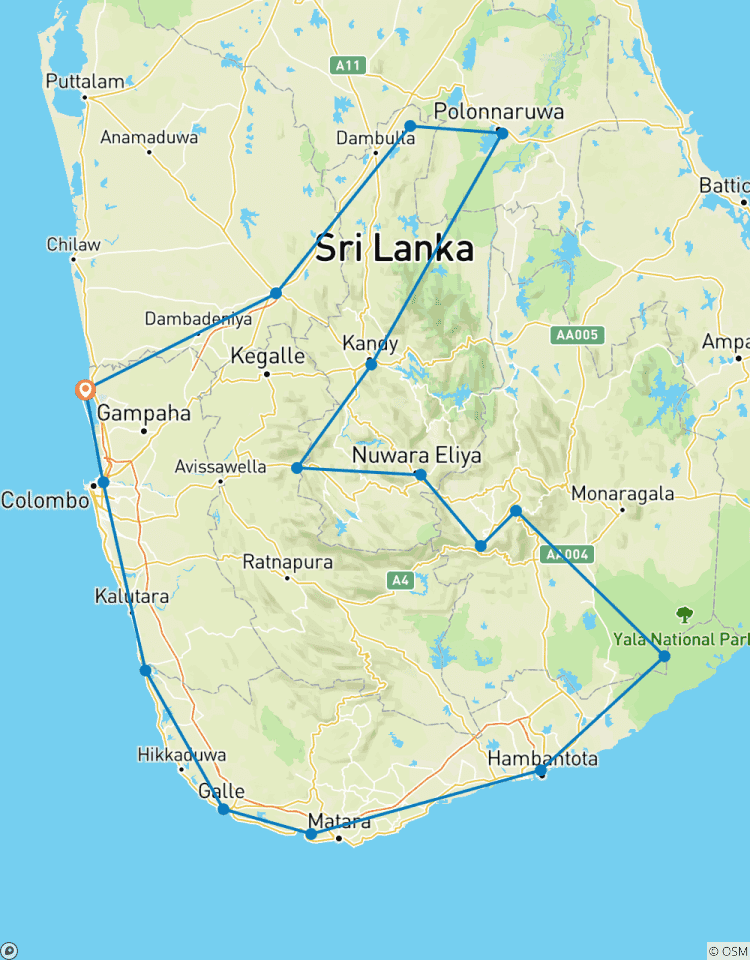 Circuito Gran Recorrido Exclusivo por Sri Lanka