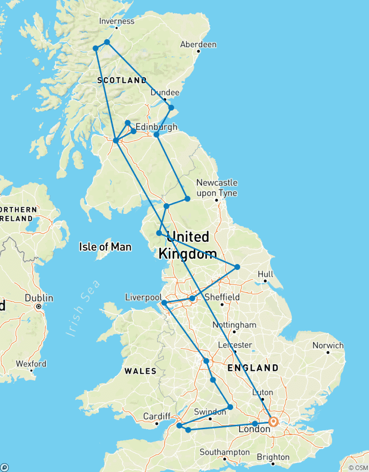 Engeland en Schotland (Klassiek, Zomer, Einde Londen)-rondreis