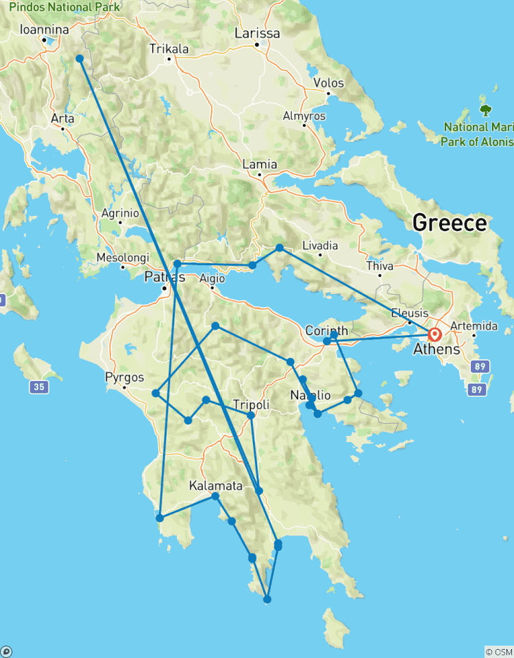 Sur les traces d\'Hercule dans le Péloponnèse et à Delphes 10 jours circuit