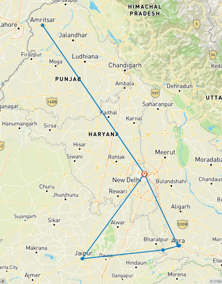 Circuito Taj Mahal y Templo Dorado - Viaje al Triángulo de Oro con Amritsar
