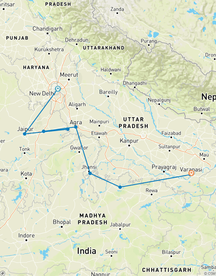 Circuito Esencia de la India con Varanasi, coche privado y vuelo incluidos