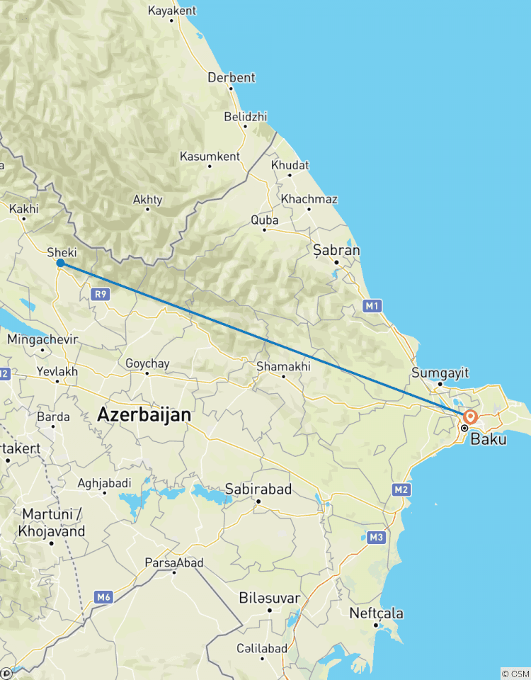 Baku und Sheki Geschichte - Privatrundreise - 4 Tage Rundreise