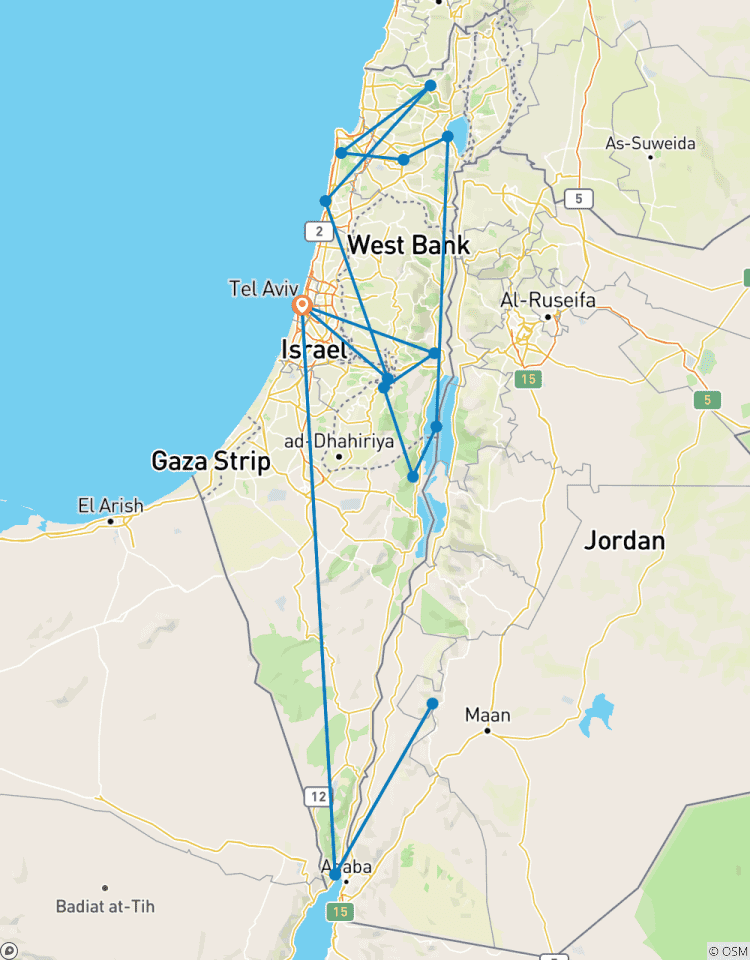 Bijbels Israël en Jordanië 7 dagen-rondreis