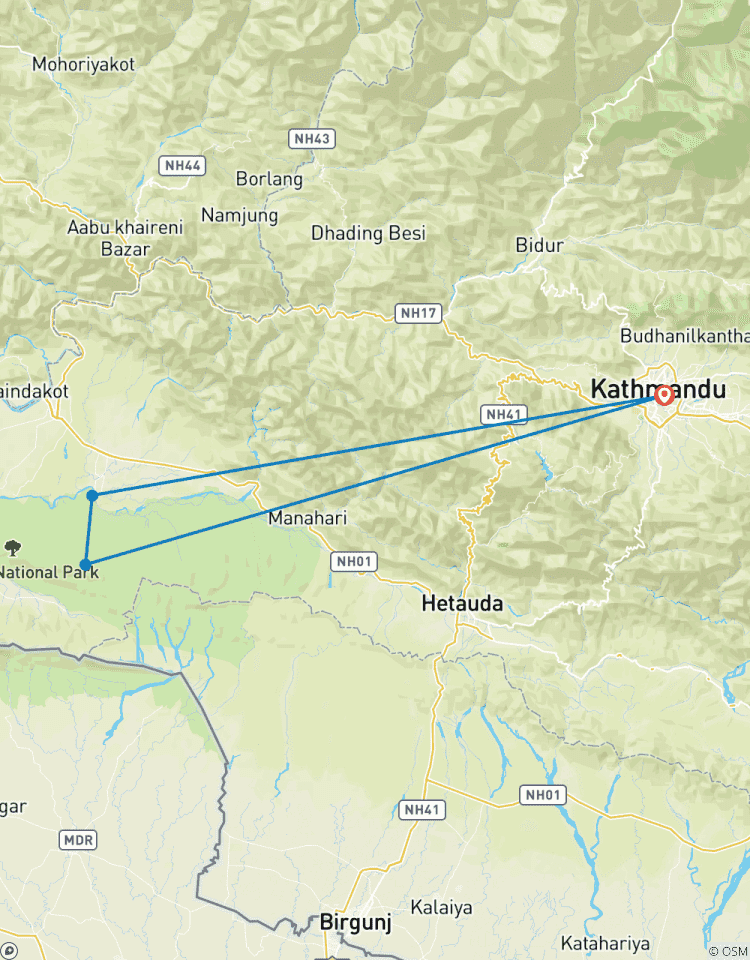 Circuito Paquete de 2 noches y 3 días de safari por la jungla de Chitwan