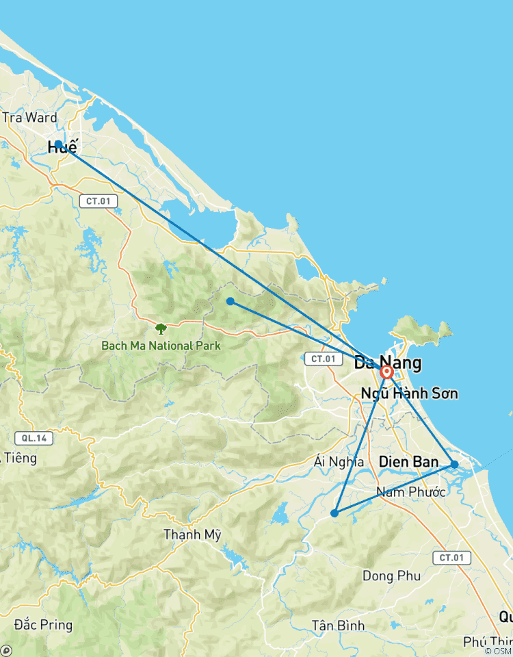 Circuito Viaje único por el centro de Vietnam 5días /4noches