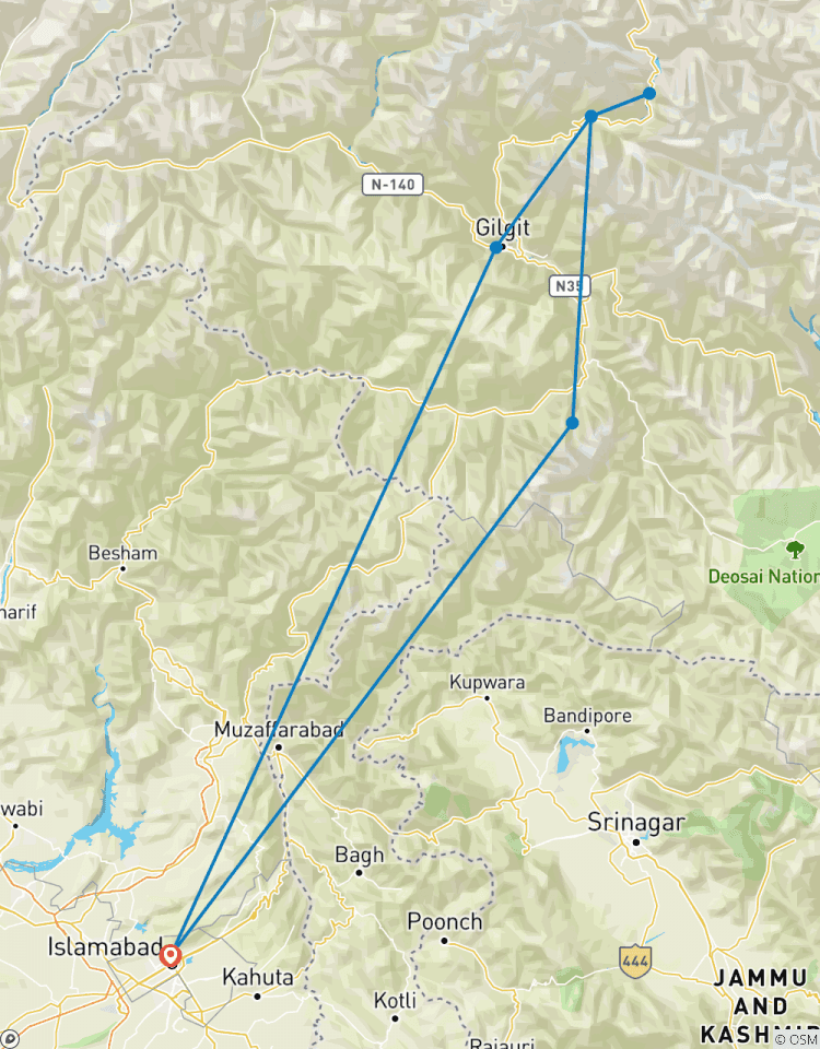 Circuito Circuito a Rama y los Prados de las Hadas, Gilgit - Baltistán, Pakistán