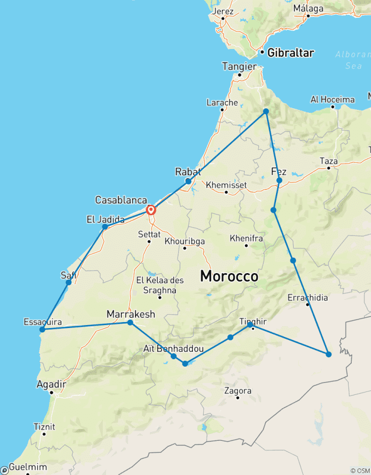 Morocco Rundreise ab Casablanca - 10 Tage Rundreise