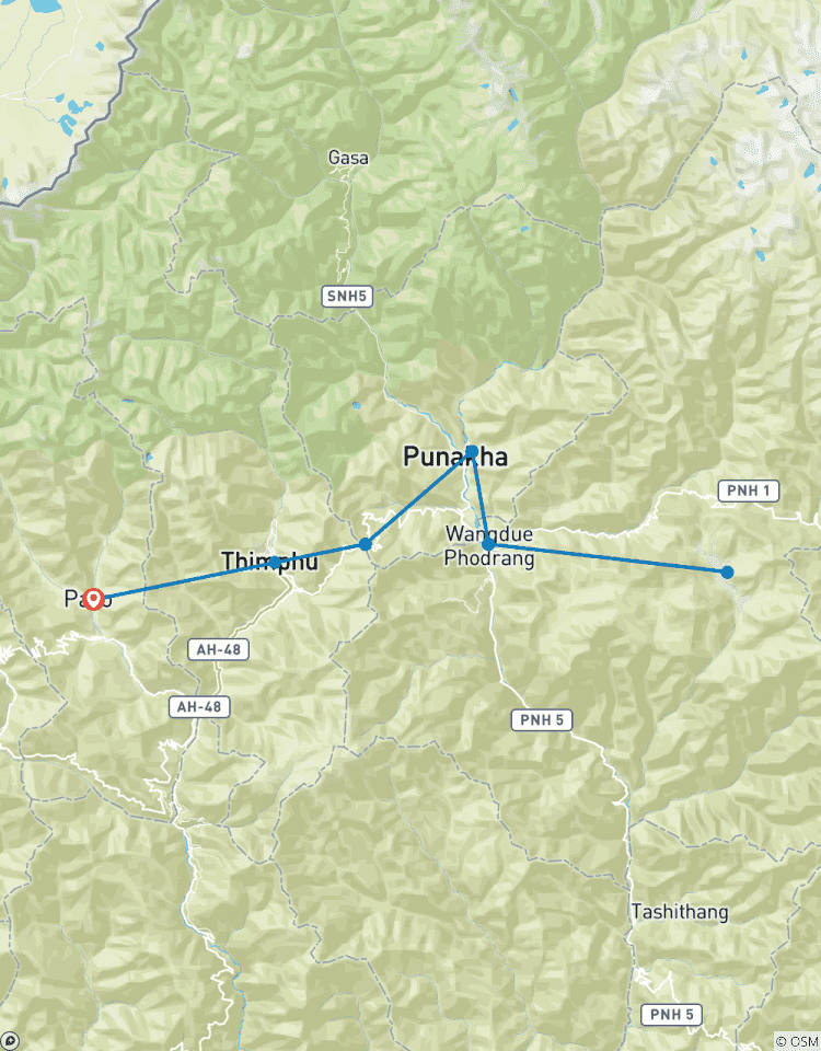 Circuito Viaje tranquilo a Bután