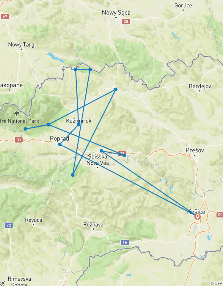 Le meilleur de la Slovaquie orientale (petit groupe minimum 2 personnes et maximum 8 personnes) circuit
