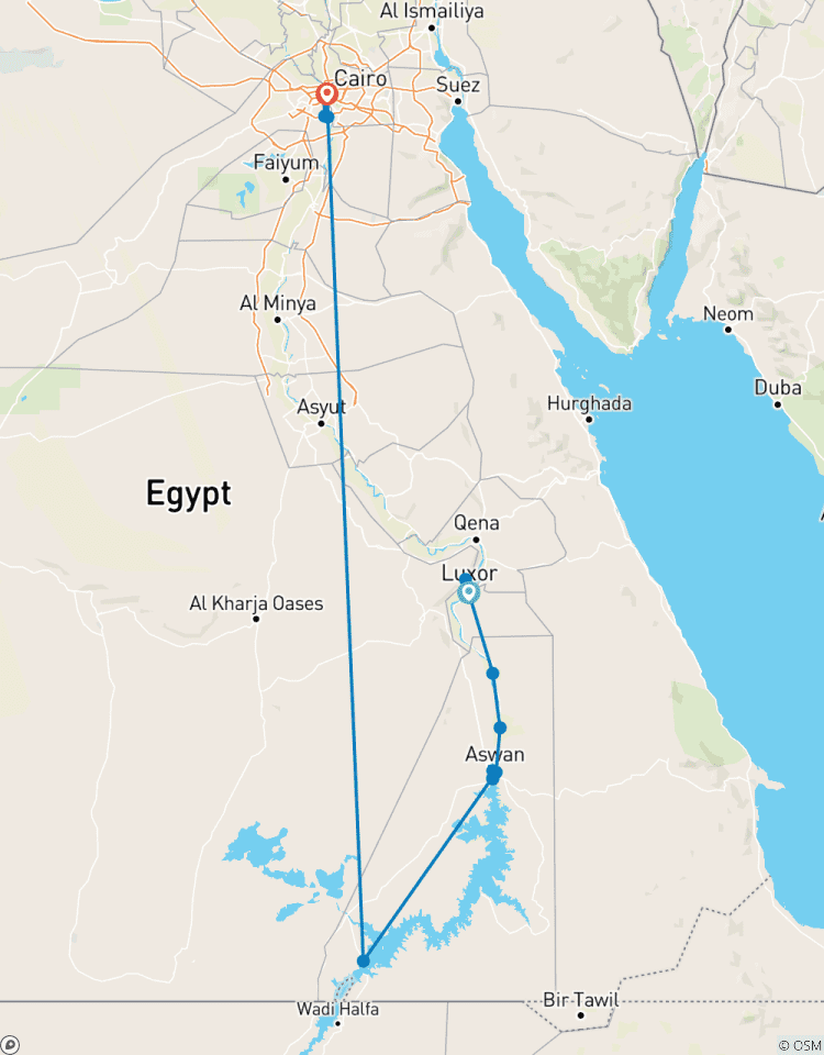 Croisière de 15 jours sur l\'Égypte ancienne et le lac Nasser circuit