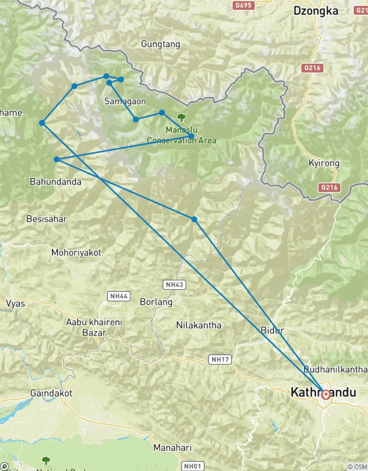 Circuit de randonnée du Manaslu (Manaslu Round Trek) circuit