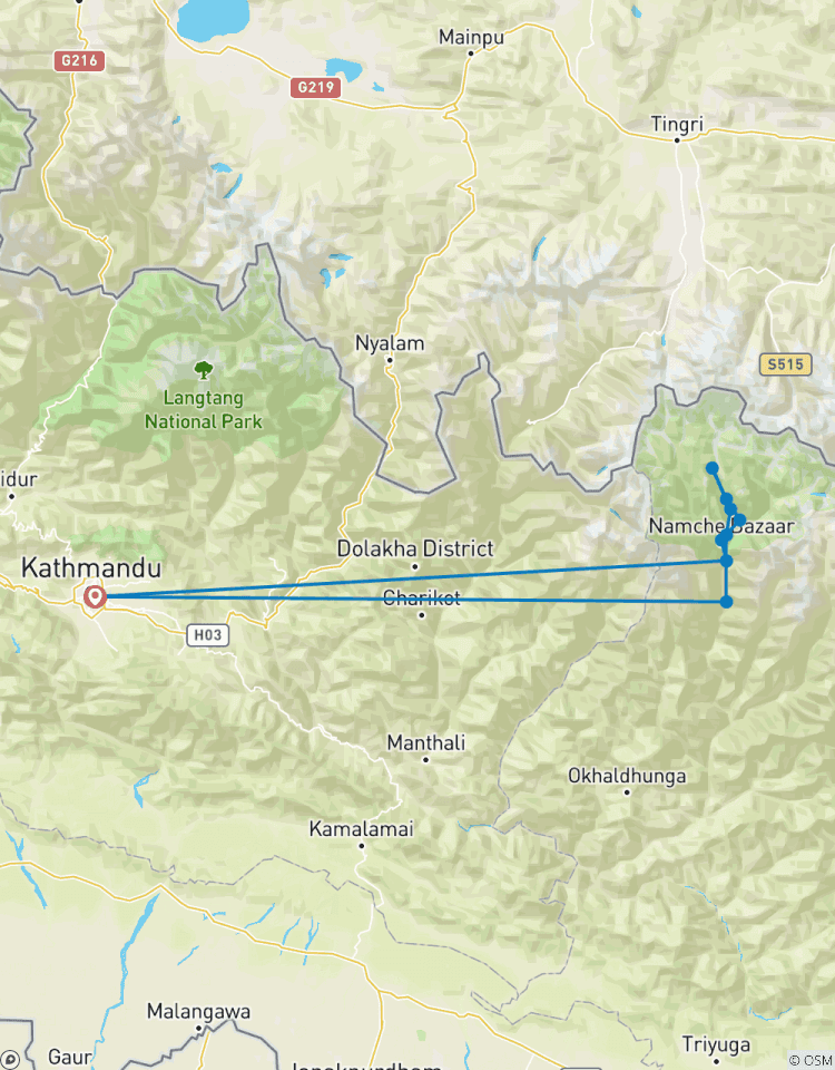 Trek du lac Gokyo dans l\'Everest circuit