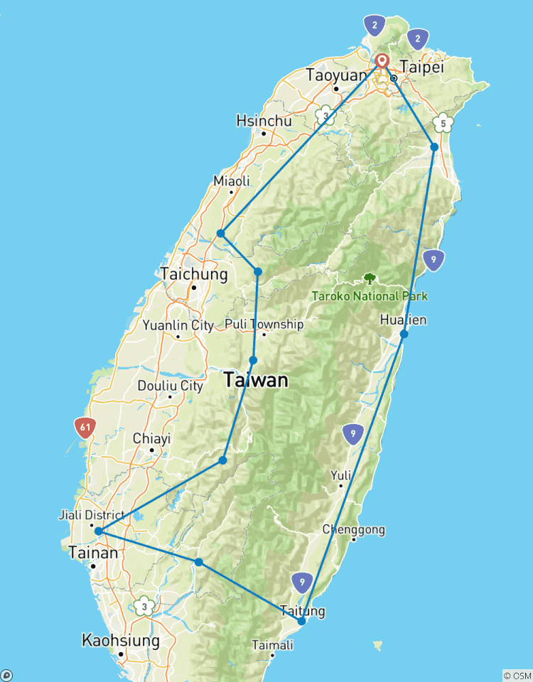 Around Taiwan 8 day Private Tour (Premium) Tour