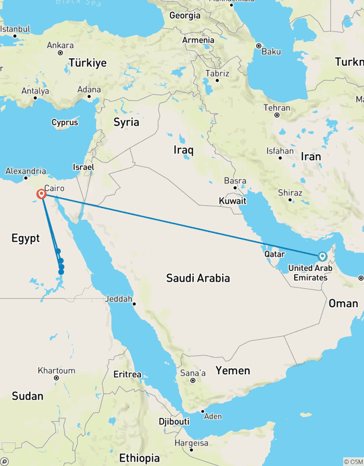 Circuito Circuito de 10 días por Dubái y Egipto