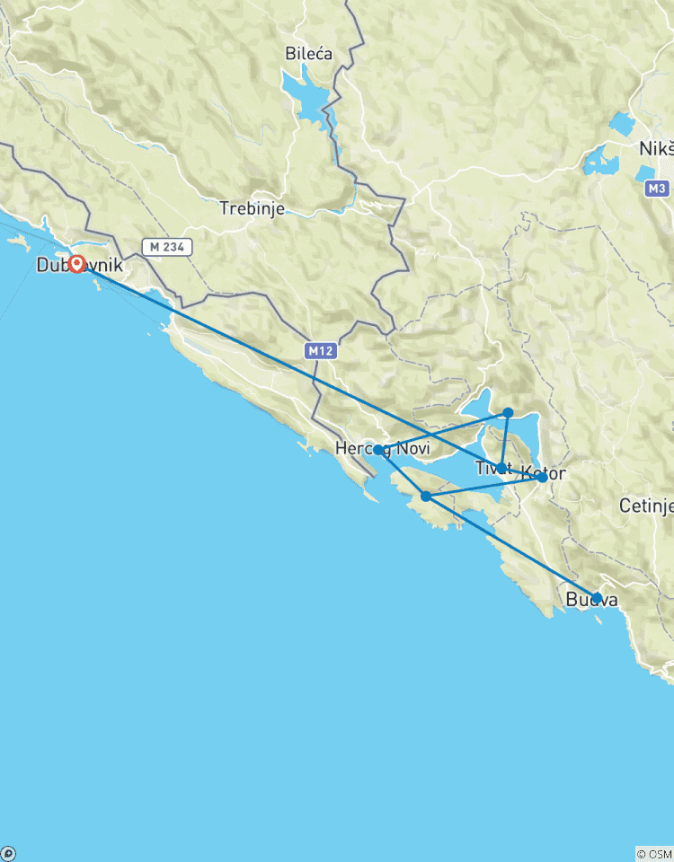 Location de bateaux privés au Monténégro circuit
