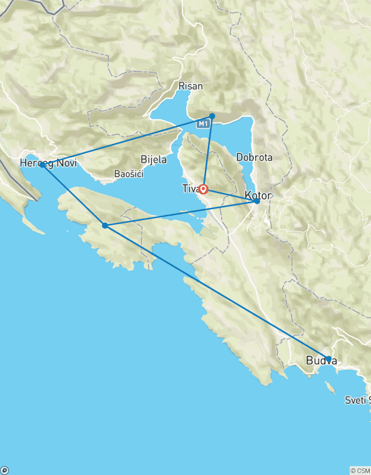 8 jours de navigation au Monténégro circuit
