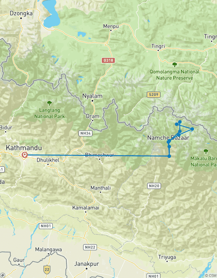 Besteigung des Island Peak Rundreise