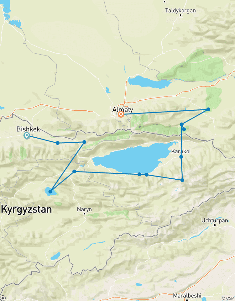 Circuito Lo más destacado de Kirguistán y Kazajstán