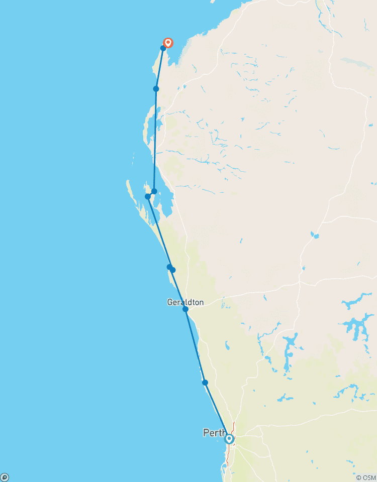 Perth nach Exmouth: 6 Tage Coral Coaster One Way Rundreise