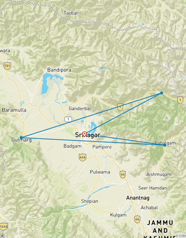 Private 5-Day Kashmir Tour Package from Srinagar To Pahalgam Tour