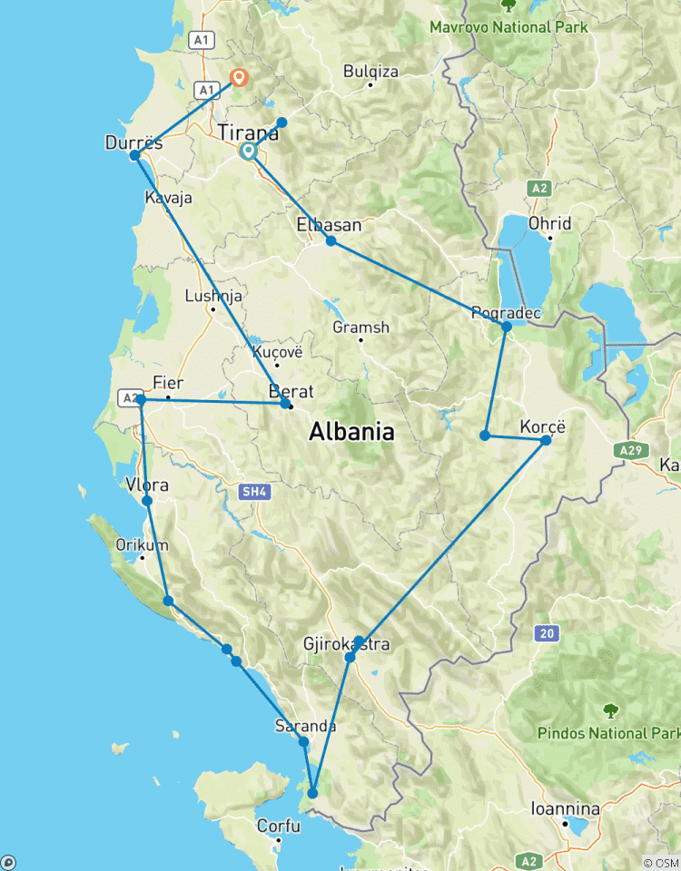 Les points forts de l\'Albanie circuit