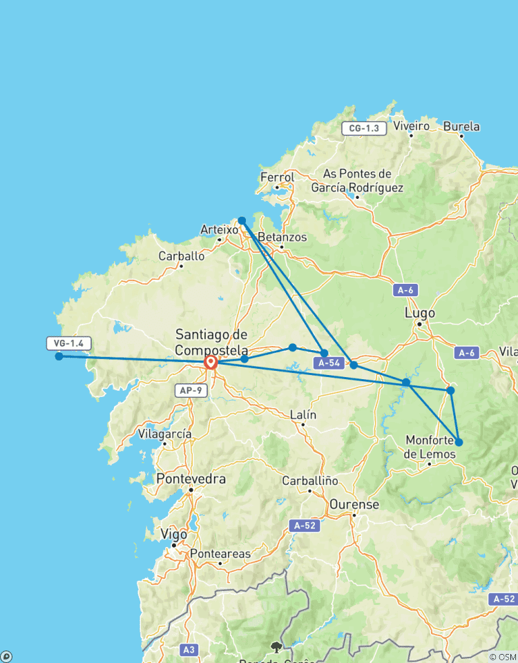Walking the Camino de Santiago (12 destinations) Tour