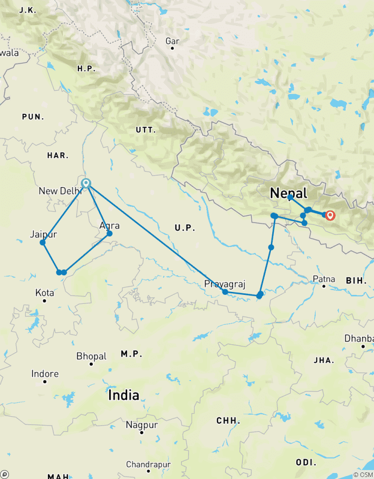 Delhi to Kathmandu Tour