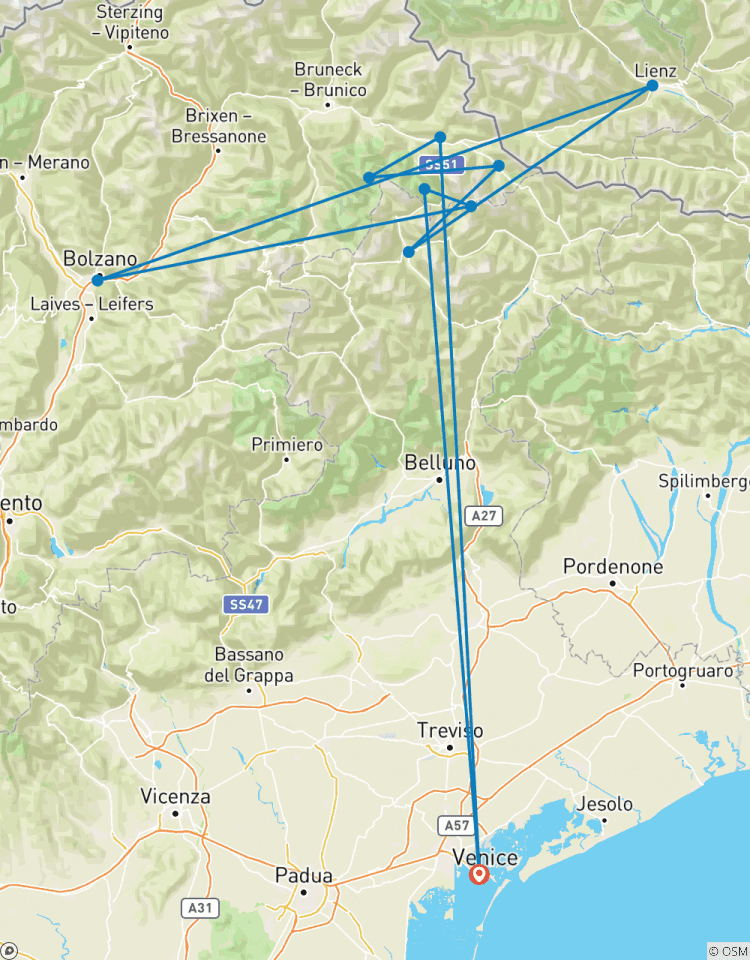 Circuito Senderismo en los Dolomitas