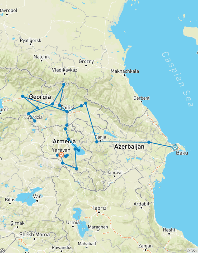 The Best of Azerbaijan, Georgia and Armenia Tour
