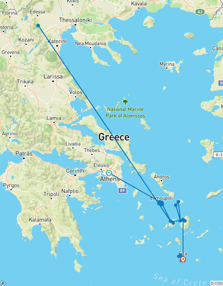 Le vagabond des îles grecques circuit