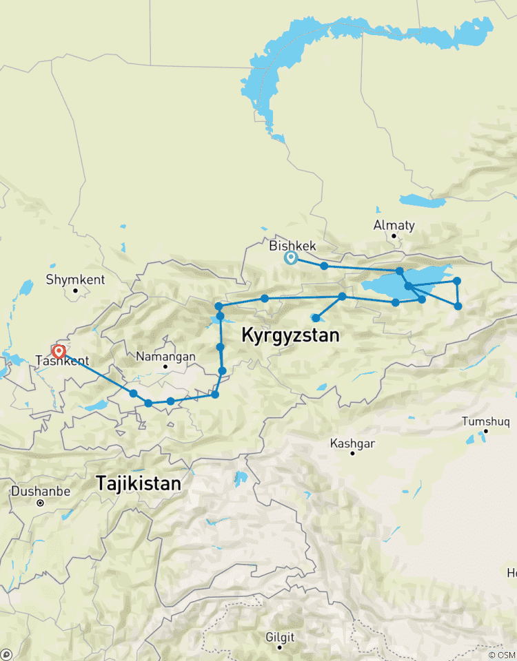 Circuito Viaje a Kirguistán por la Ruta de la Seda