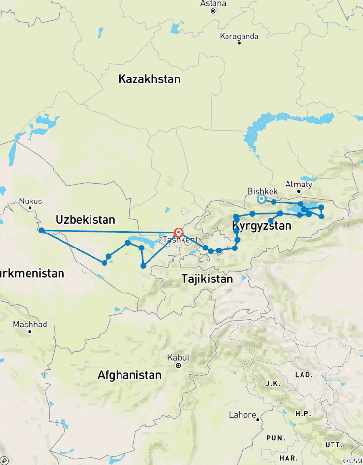 Circuito La Ruta de la Seda de Kirguistán y Uzbekistán