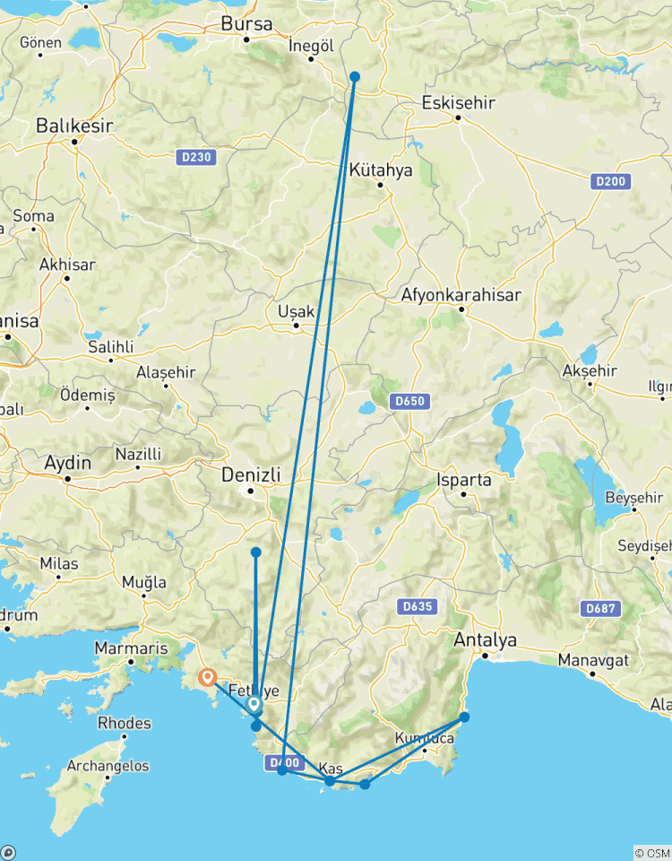 Circuito Senderismo por la Vía Licia de Turquía