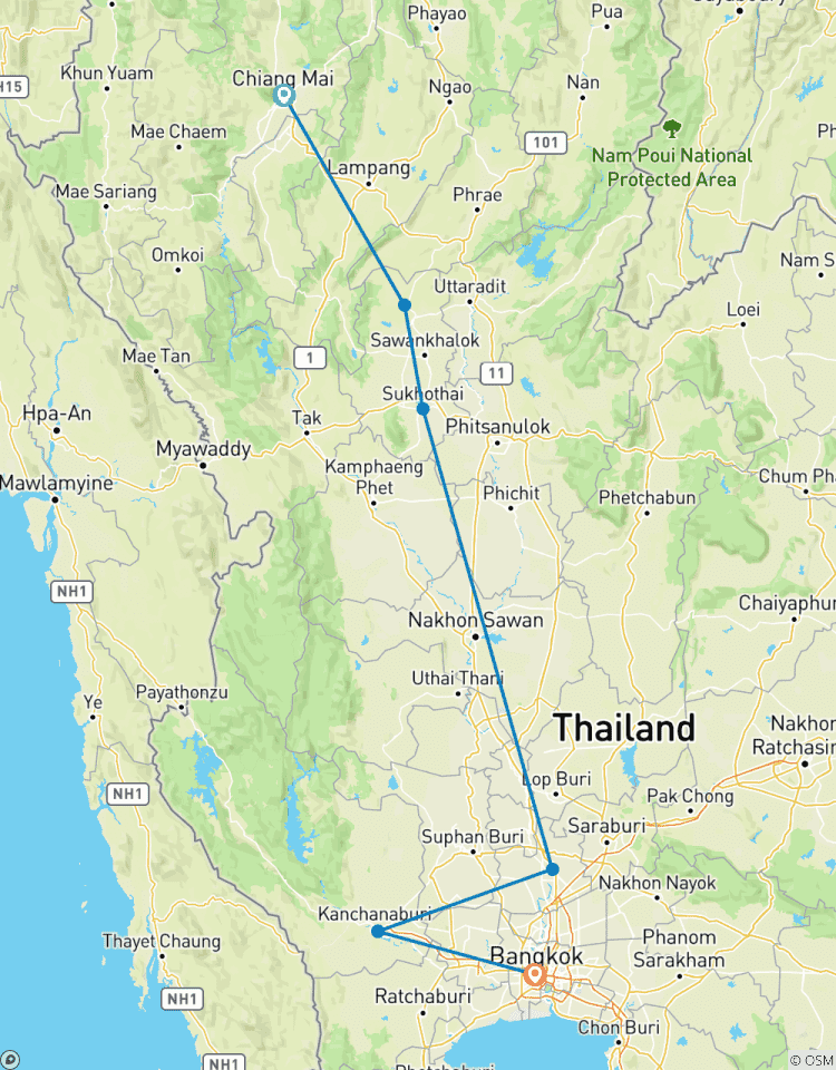 Le meilleur du nord de la Thaïlande circuit